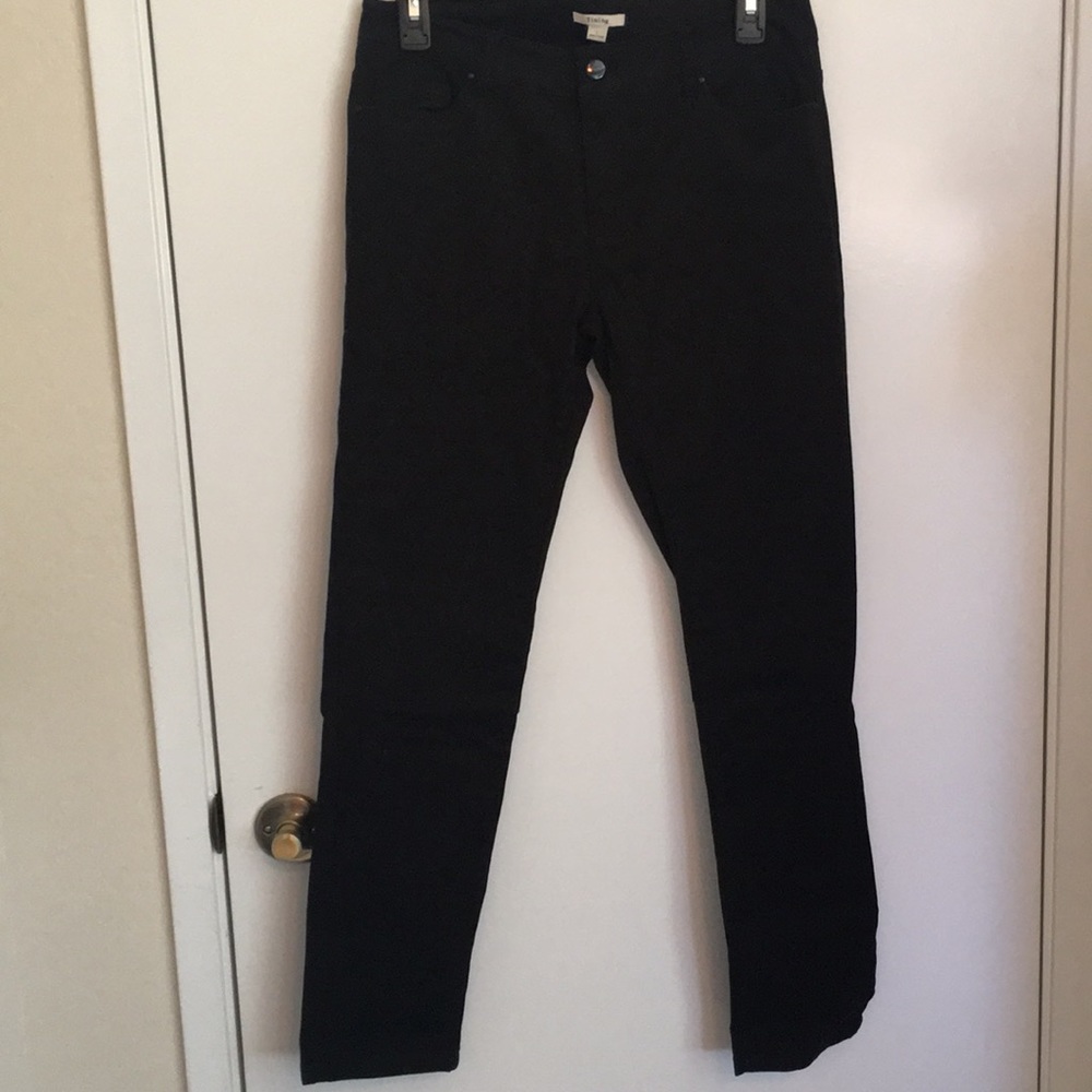 Black stretch jeans by Timing